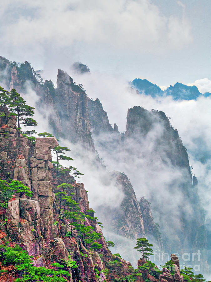 Exceptional scenery of Huangshan  Mountain Photograph by 