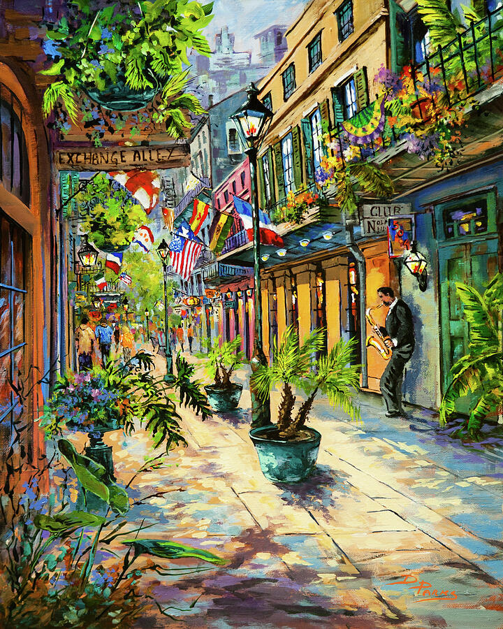 Exchange Alley Painting by Dianne Parks