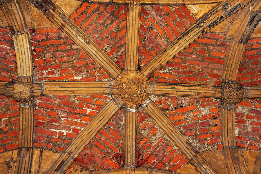 Exchequer Gate Medieval Ceiling In Lincoln Photograph by Artur Bogacki