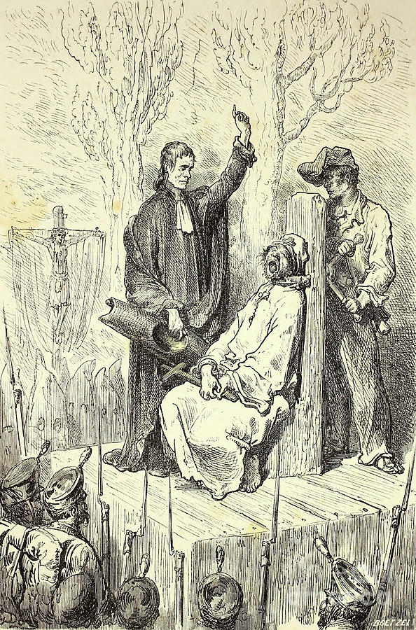 Execution By Gustave Dore w1 Drawing by Historic illustrations Pixels