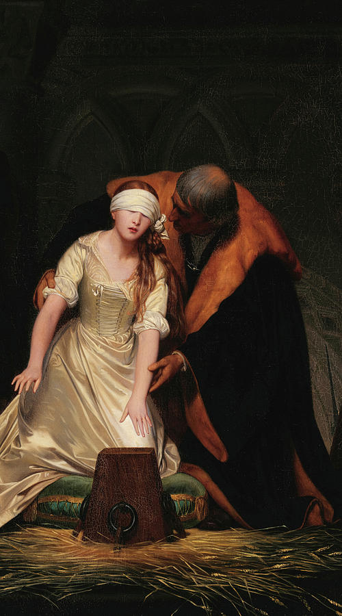 Execution, Lady Jane Grey Painting by Paul Delaroche - Pixels