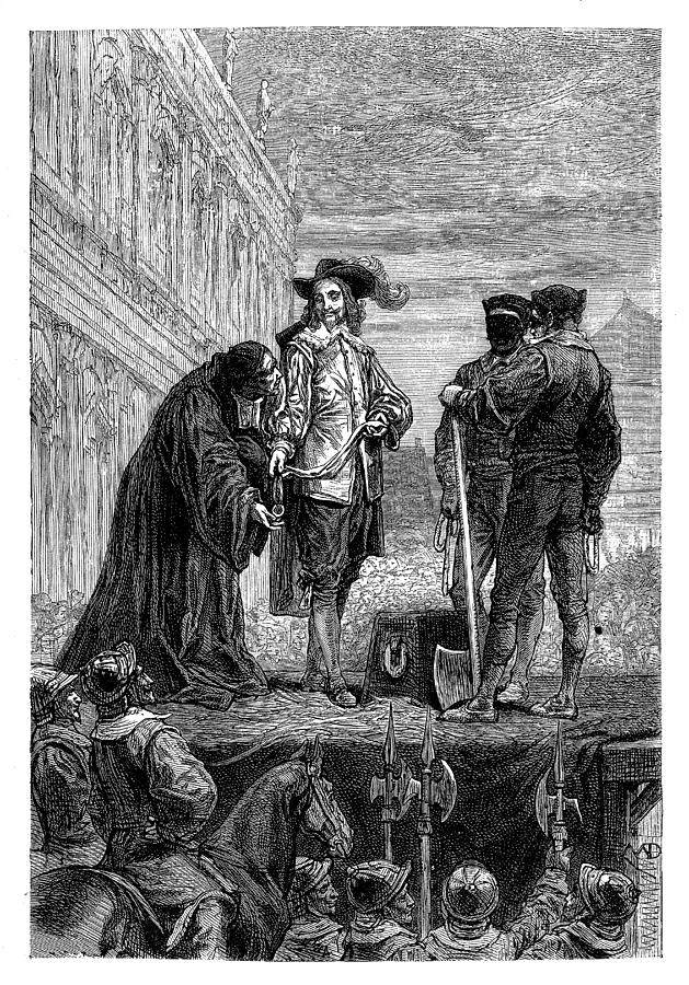 Execution of King Charles I Drawing by Nastasic