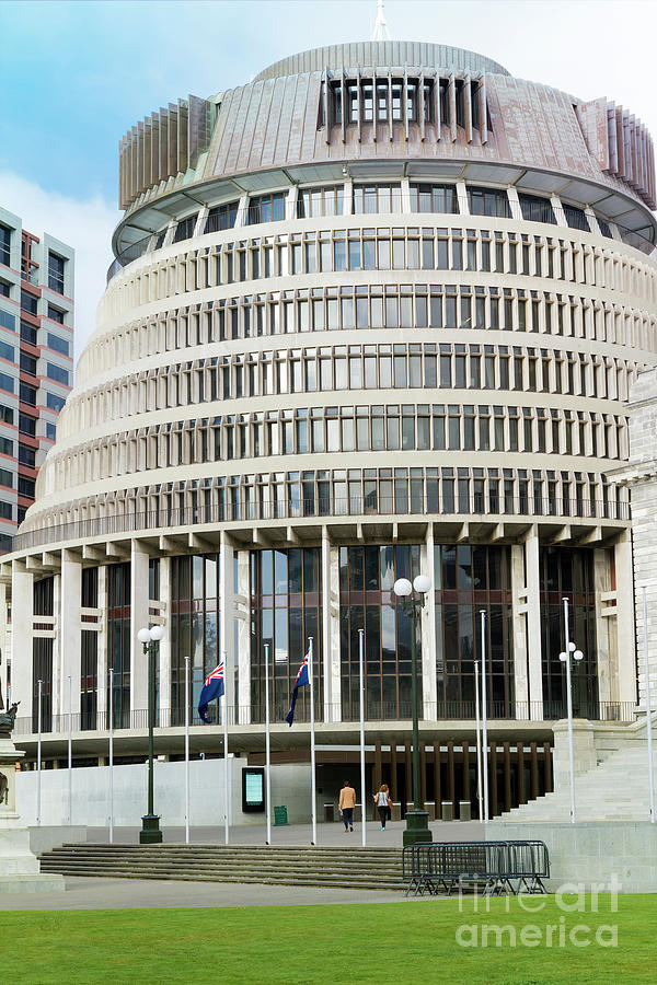 Executive Wing - aka Beehive of Parliament Building, Wellington, Photograph by Elaine Teague