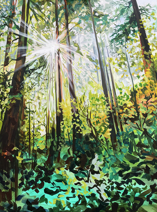 Tree Painting - Exhale by Anisa Asakawa