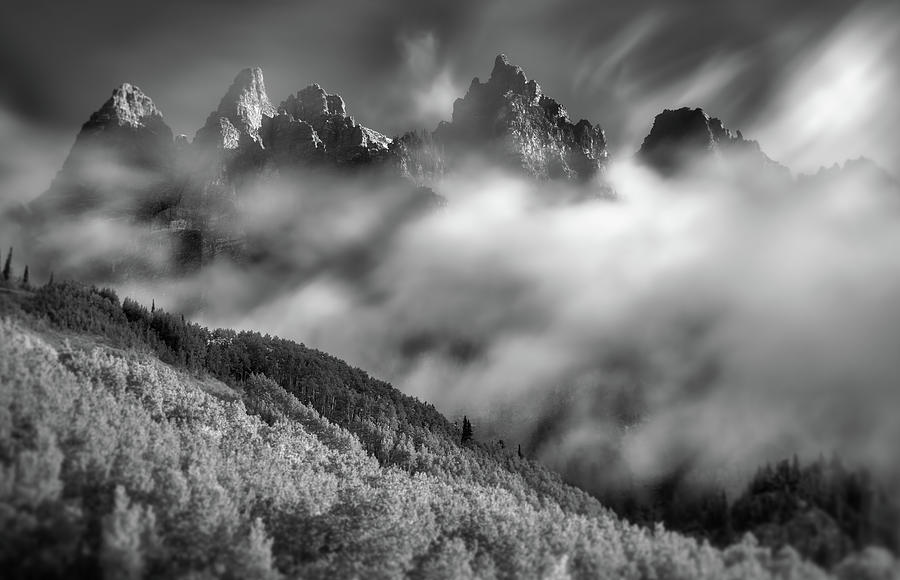 Black And White Photograph - Exhale by Darren White