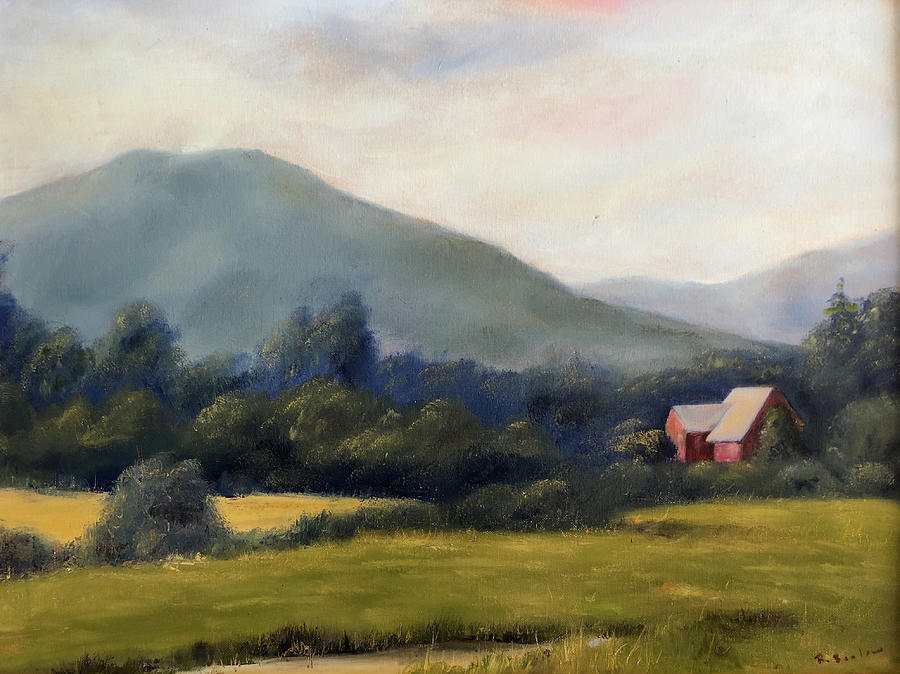 Farm Life Painting - Exit at IcePond Farm by Rachel Barlow Farm Life Painting - Exit at IcePond Farm by Rachel Barlow