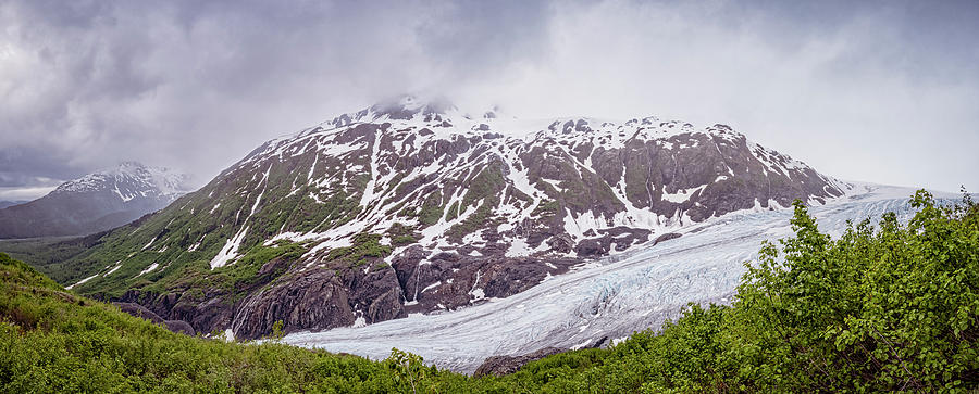 Exit Glacier Kenai Fjords National Park Alaska Panorama Photograph by Joan Carroll