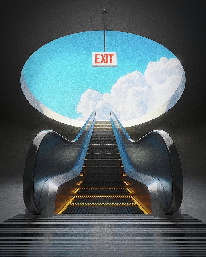 Exit strategy Digital Art by Bespoke Cube