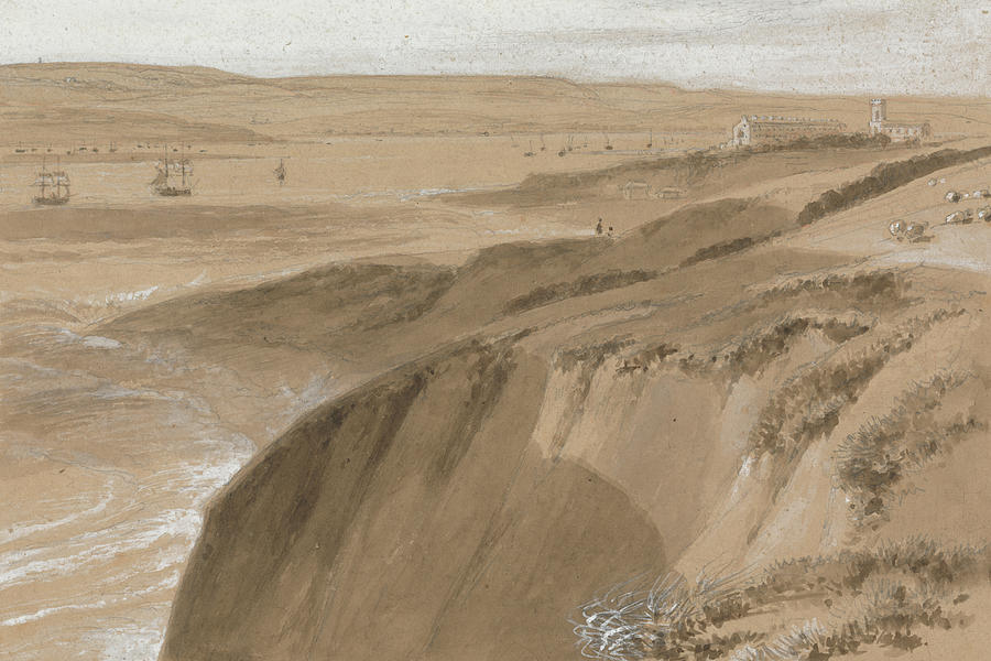 Exmouth, Devon Drawing by William Daniell