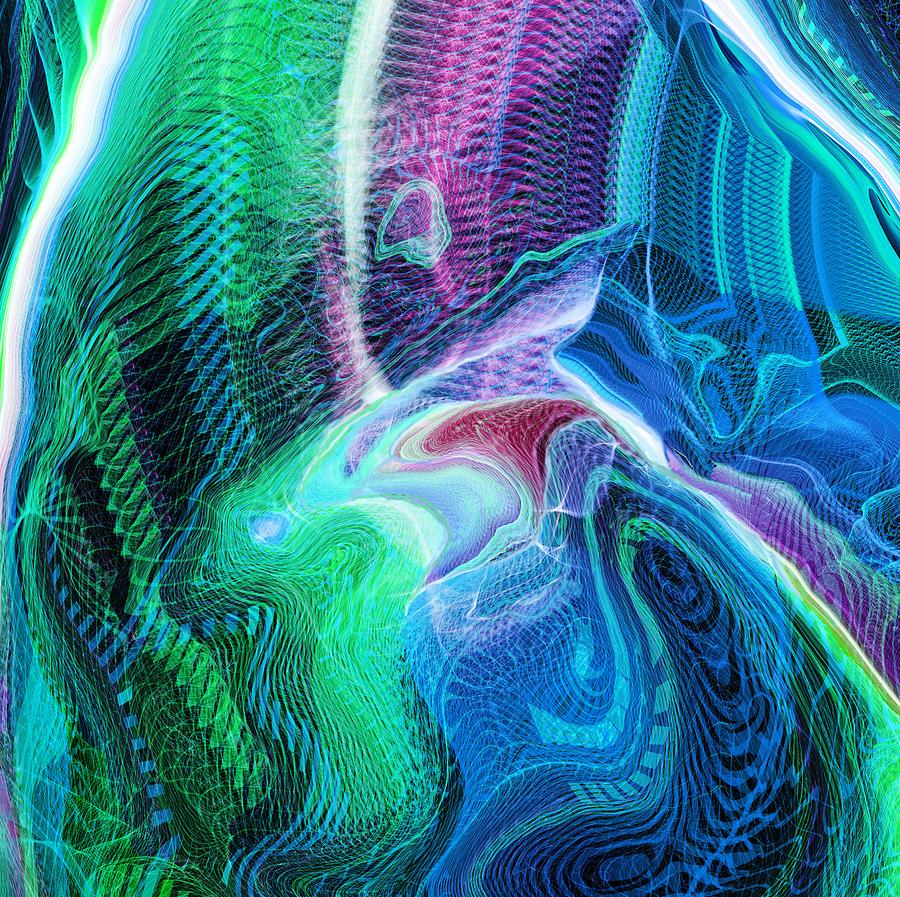 Abstract Digital Art - Exotic Abstraction  by Grace Iradian