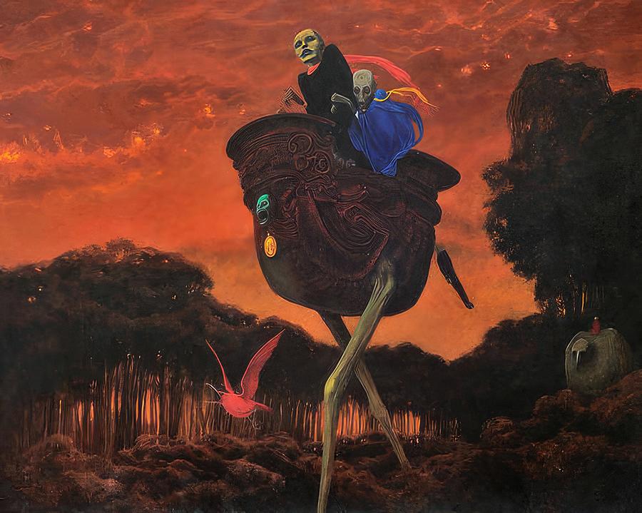 exotic-nature by Zdzislaw Beksinski Painting by Zdzislaw Beksinski ...