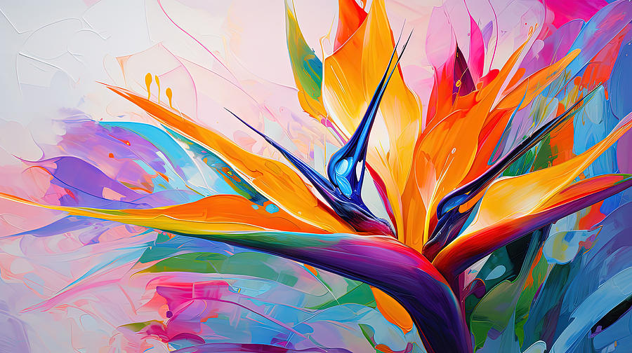 Exotic Tropical Art Painting by Lourry Legarde