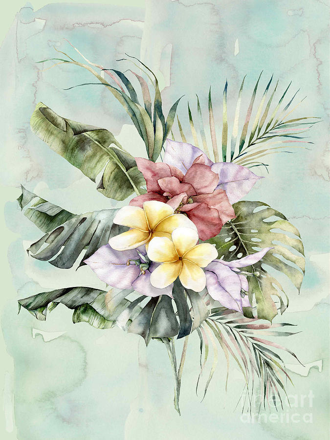 Exotic Tropicals Plumeria Digital Art by J Marielle