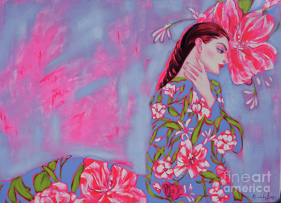 Flower Painting - Expectation by Anastasija Kraineva