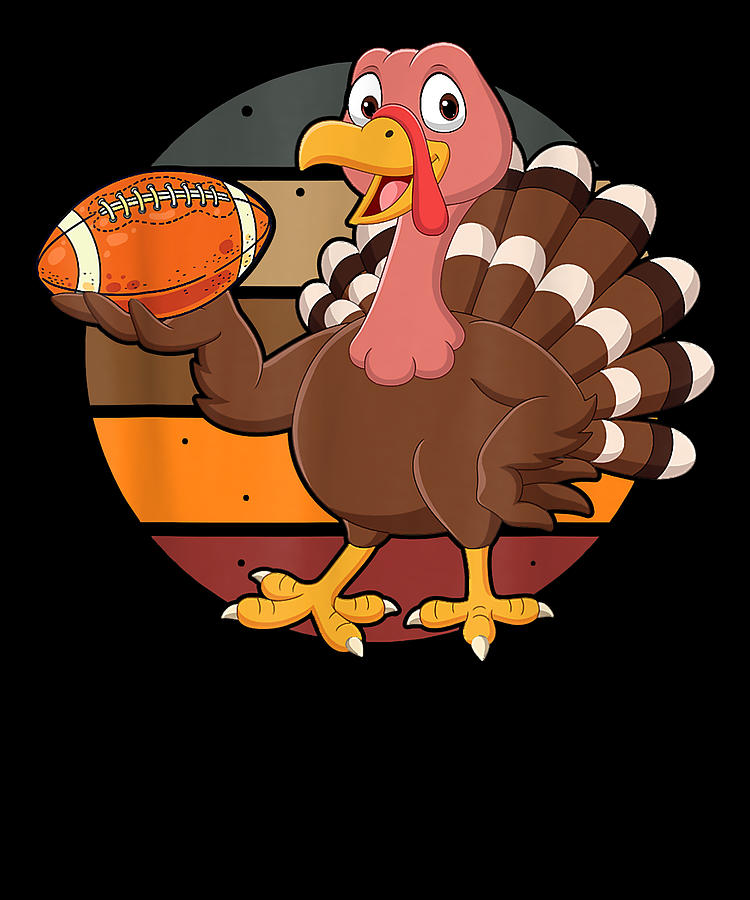 Experience Thanksgiving Football Turkey Gift For Fan Digital Art by