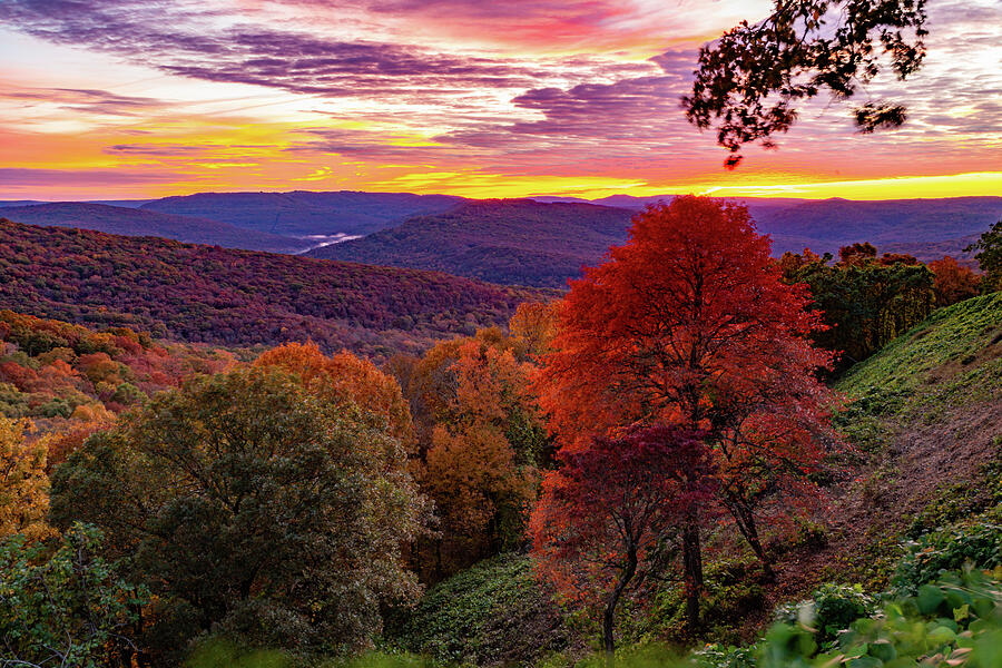 Experiencing Autumn Beauty Of The Boston Mountains At Sunrise Photograph by Gregory Ballos Experiencing Autumn Beauty Of The Boston Mountains At Sunrise Photograph by Gregory Ballos