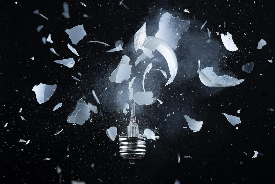 Exploding bulb Photograph by Vesa Tuominen