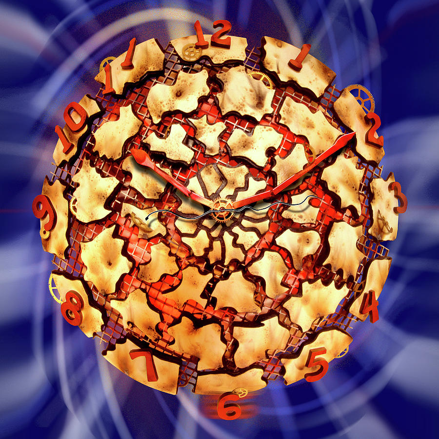 Exploding Clock SQ Photograph by Mike McGlothlen Pixels