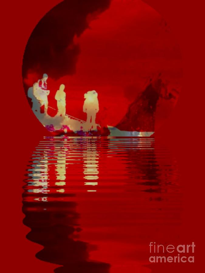 Exploration Red Sea Planet  Digital Art by Alexandra Vusir