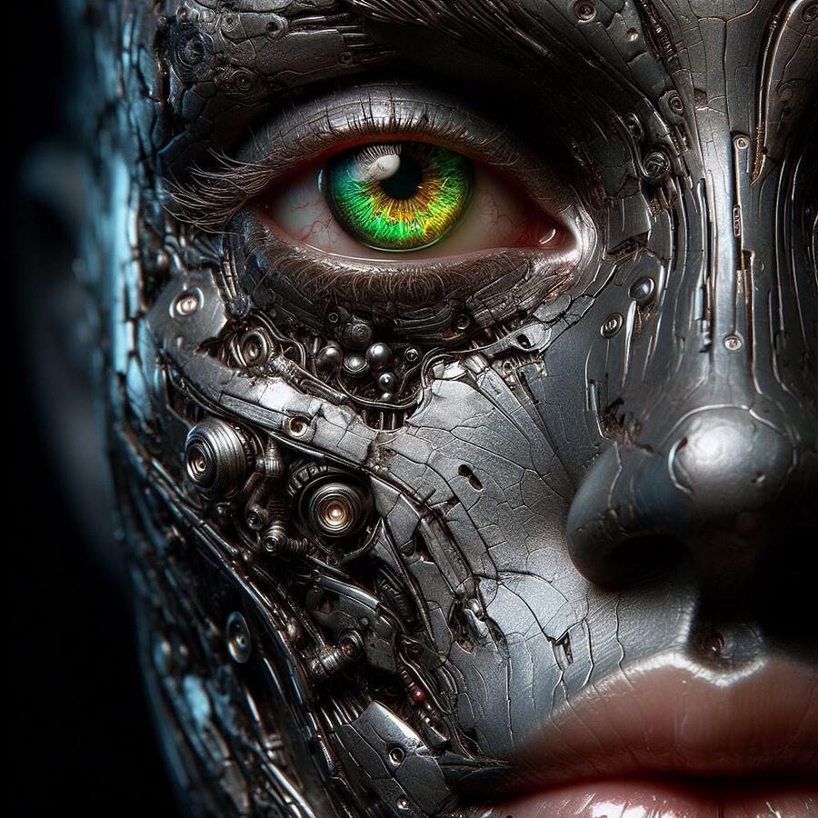 Explore the Fusion of Human and Robotic Features Digital Art by Artfinity X Explore the Fusion of Human and Robotic Features Digital Art by Artfinity X