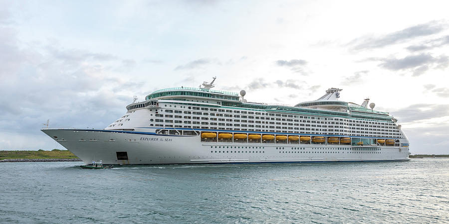 Explorer of the Seas in Channel Photograph by Bradford Martin