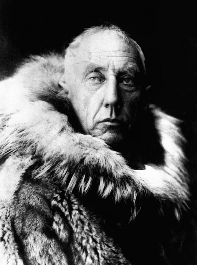 Explorer Roald Amundsen Portrait Photograph by War Is Hell Store