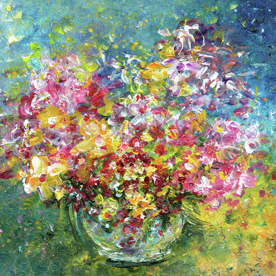Explosion Of Joy 29 Painting by Miki De Goodaboom