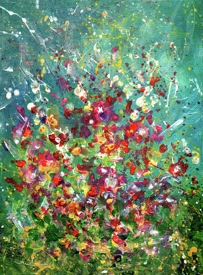 Explosion Of Joy 30 Painting by Miki De Goodaboom