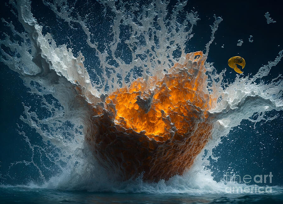 Explosion Splash Digital Art by Michelle Meenawong