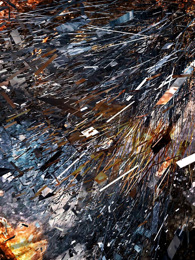 Metal Storm Digital Art by Abstract Art By Erica