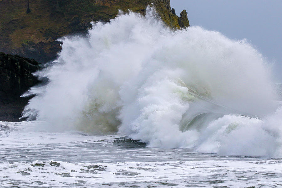 Explosive Crashing Waves Photograph