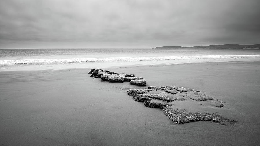 Exposed Rock Beach Landscape Photograph by Mike Fusaro