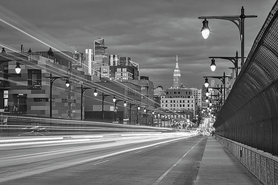 Express To NYC BW Photograph by Susan Candelario