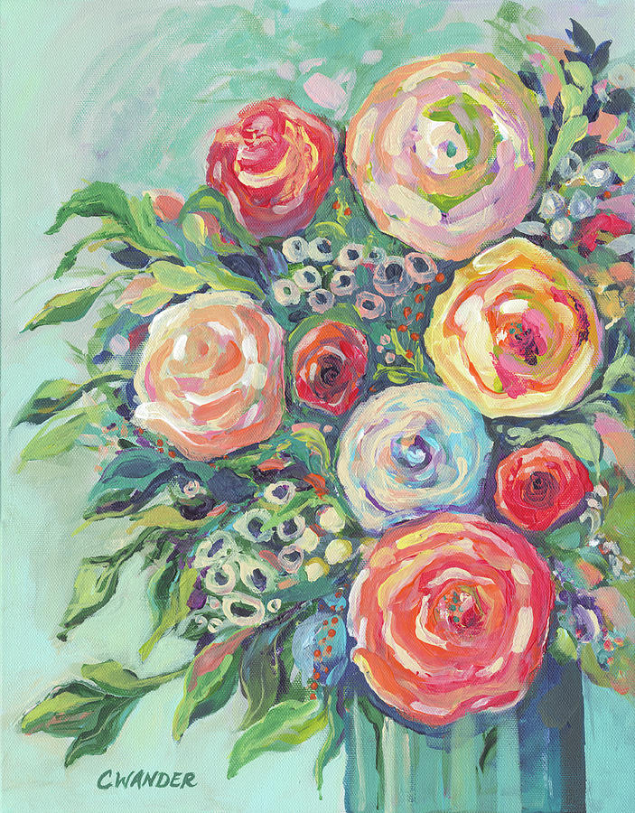 Floral Study #1 Painting by Carol Wander