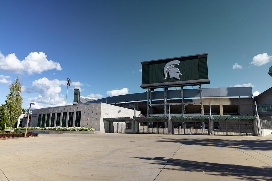 Exterior of Spartan Stadium on the campus of Michigan State University in East Lansing Michigan Photograph by Eldon McGraw