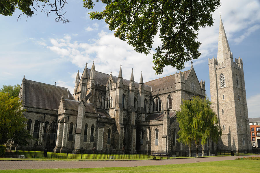 Exterior view of St. Patricks Cathedral in Dublin, Ireland Photograph by Jvoisey