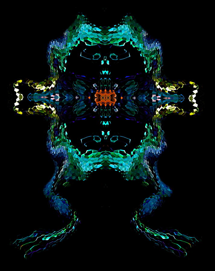 Extinct Mosaic Night Frog Digital Art by Mark Slauter