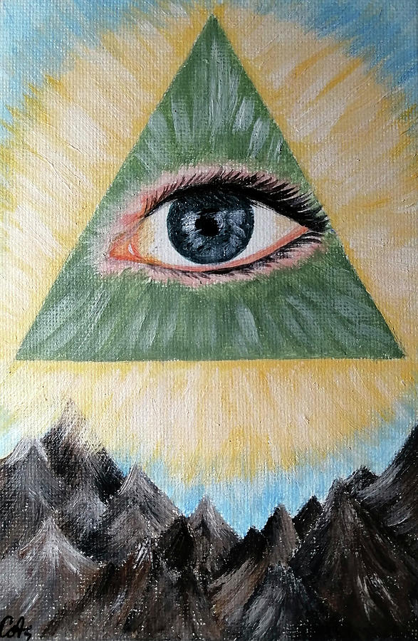 Eye in a triangle Painting by Svetlana Misyura - Fine Art America