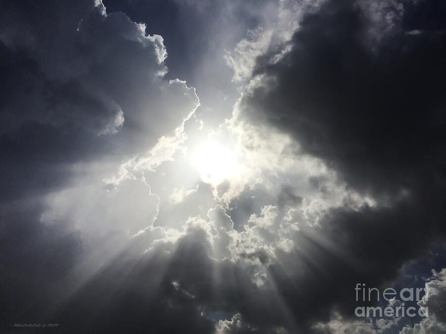 Sunbeams Photograph - Eye in the Sky by Michael Cotto