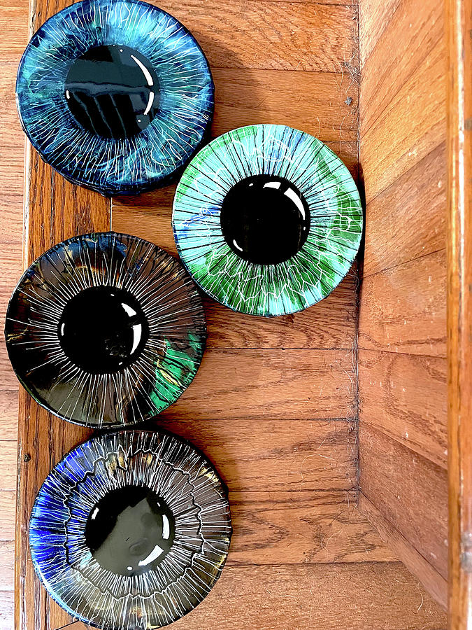 Eye Iris Acrylic Pour Painting by Kasey Jones Eye Iris Acrylic Pour Painting by Kasey Jones
