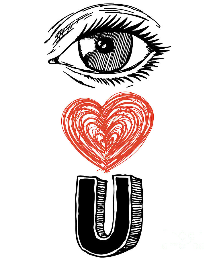 Eye Love You Digital Art by Flippin Sweet Gear