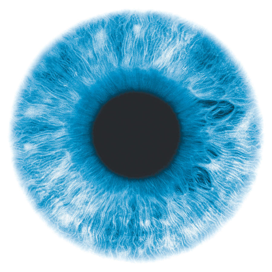 Eye, negative image, with blue-green iris Photograph by Stockbyte