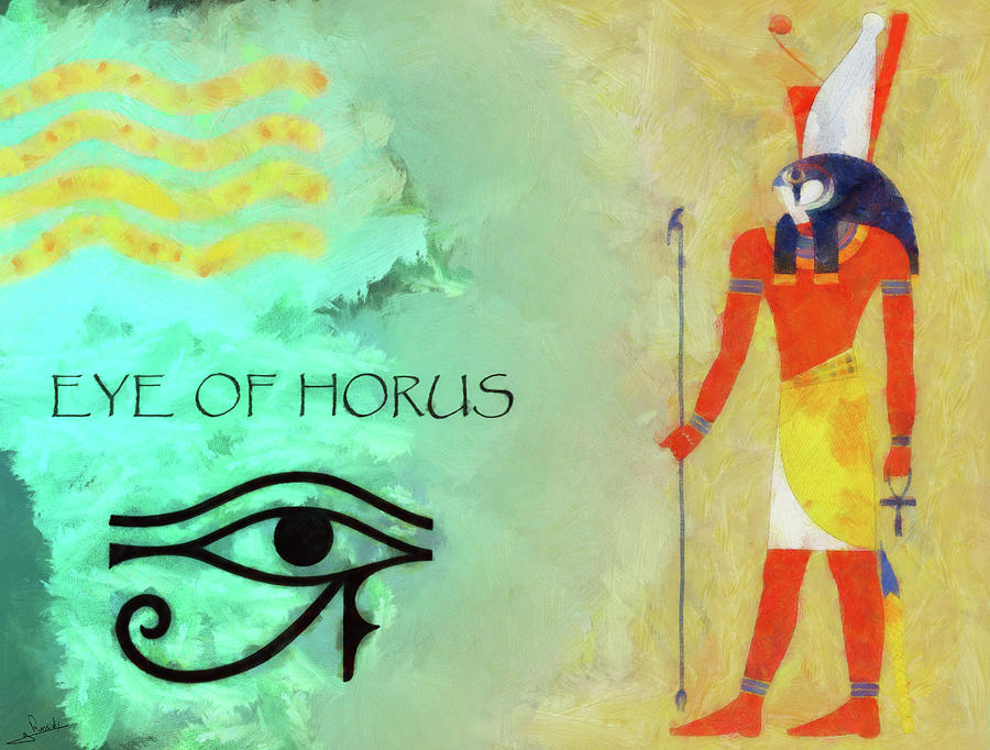 Eye of Horus 1 Painting by George Rossidis