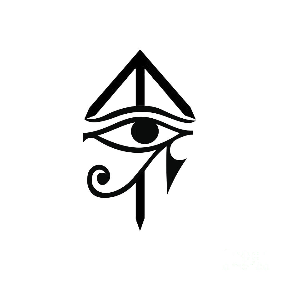 Eye of horus Drawing by Essam Ashour Pixels