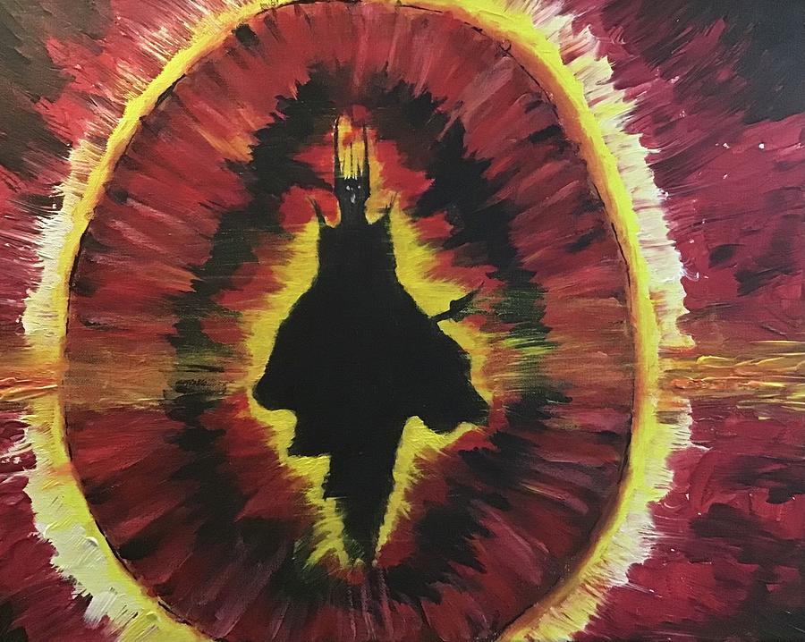 Eye Of Sauron Painting By Jesse Entz Fine Art America