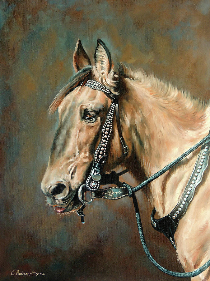 Horse Painting - Eye of the Beholder by Carole Andreen-Harris