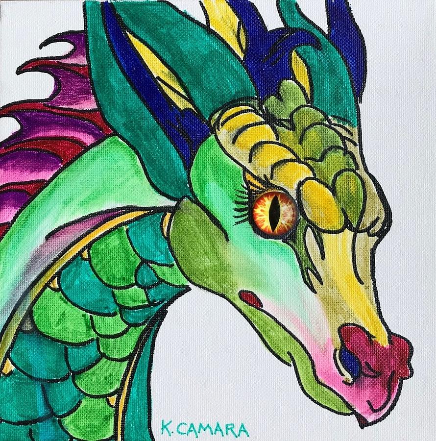 Eye of the Dragon Painting by Kathie Camara