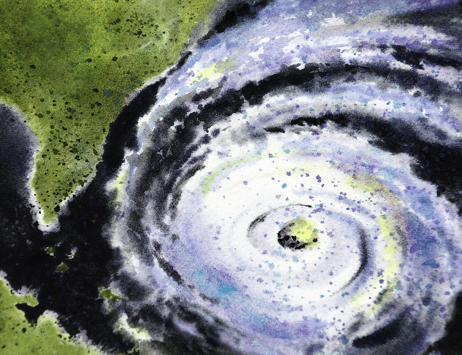 Eye Of The Hurricane Drawing by Spiritartist