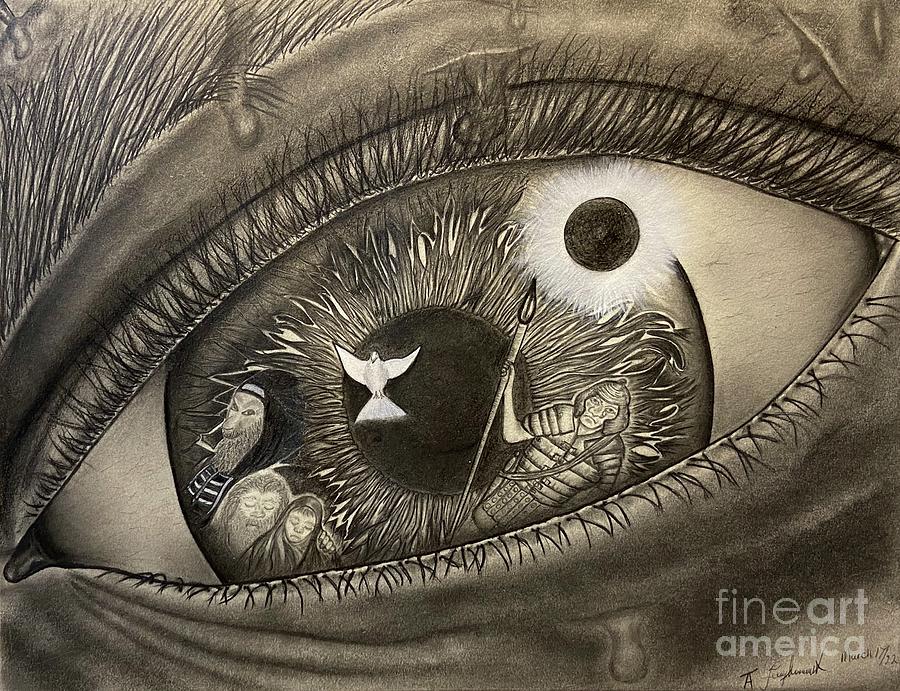 Eye of the Passion Drawing by TNT Artspirations