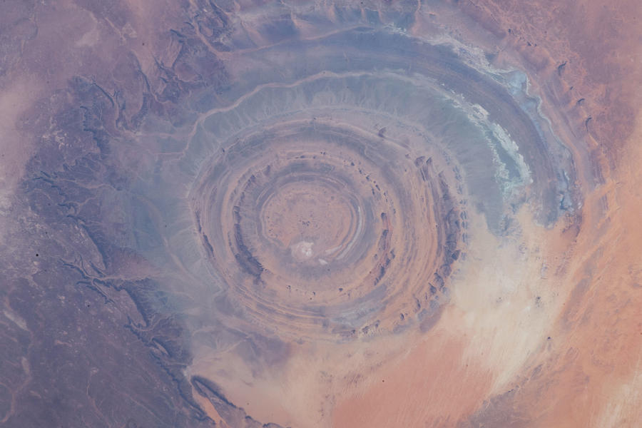 Eye of the Sahara, in northwestern Mauritania by NASA Richat Structure ...